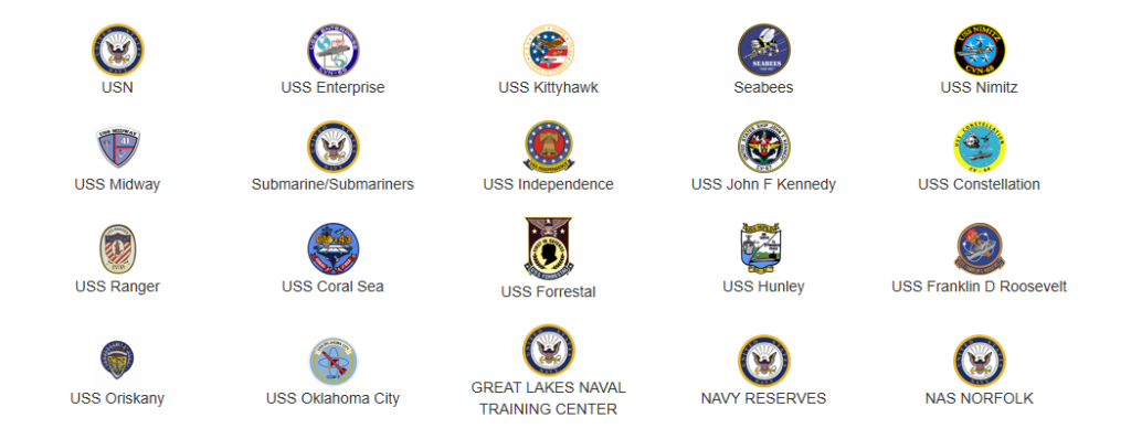 us navy unit and ship logos
