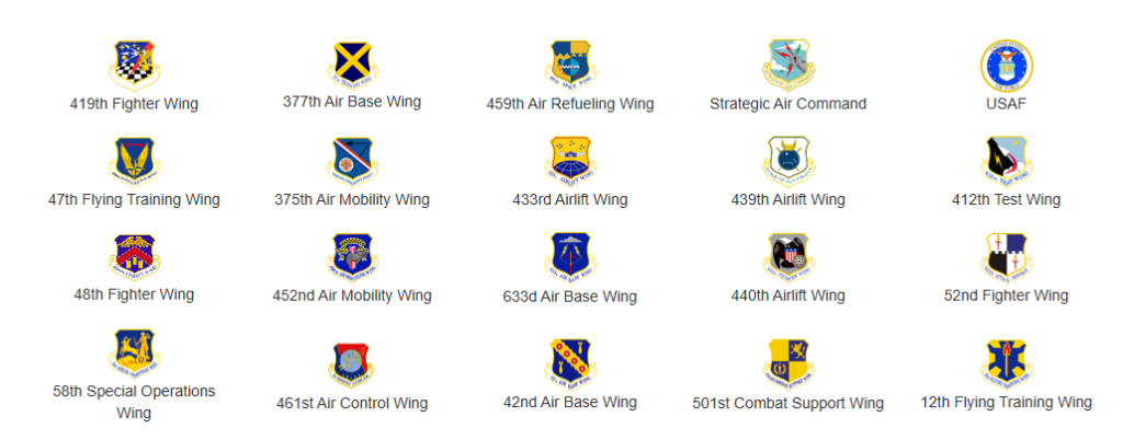 Individual Air Force Units & Their Logos 
