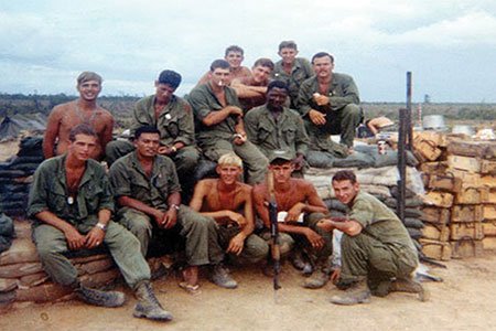 Group of Military Personnel in Vietnam