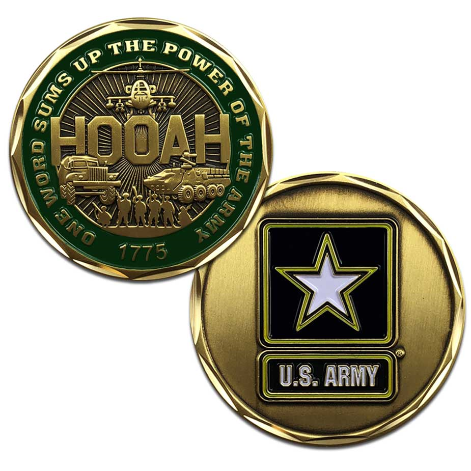 US Army Hooah Challenge Coin 