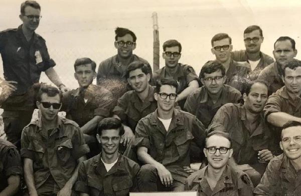 An old picture of a group of military personnel