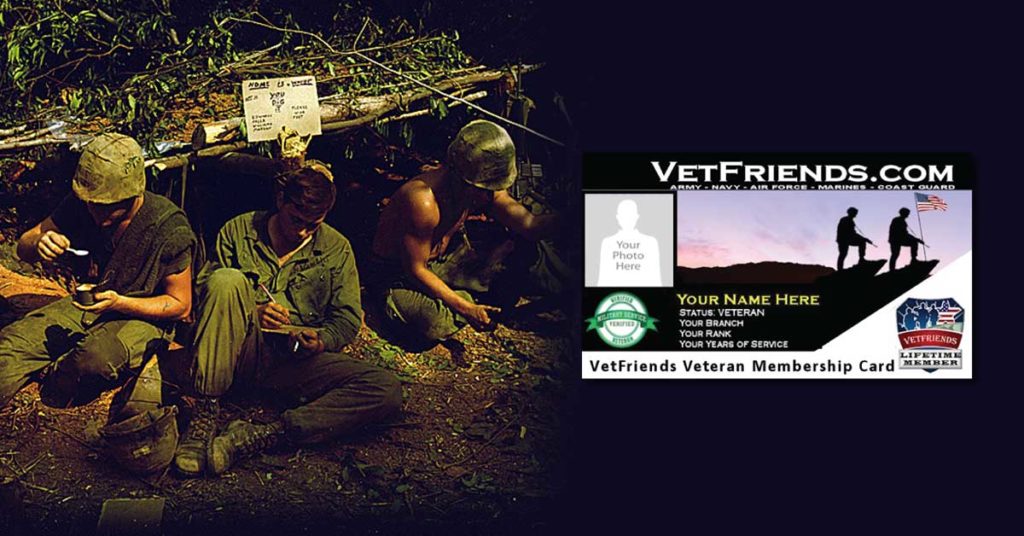 vetfriends veteran id card with vietnam soldier image