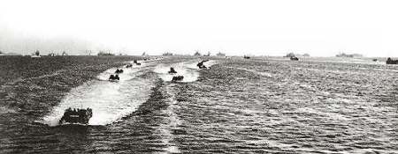Marines landing during the Korean War