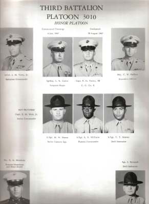 Marine Drill Sergeants in a Basic Training Yearbook