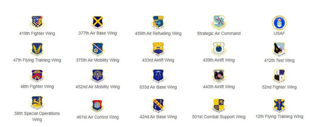 US Air Force Unit Insignias