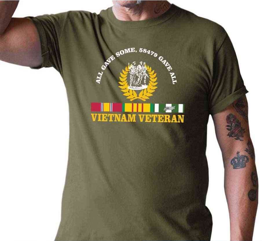 All gave some 58479 Gave all Vietnam Veteran T Shirt